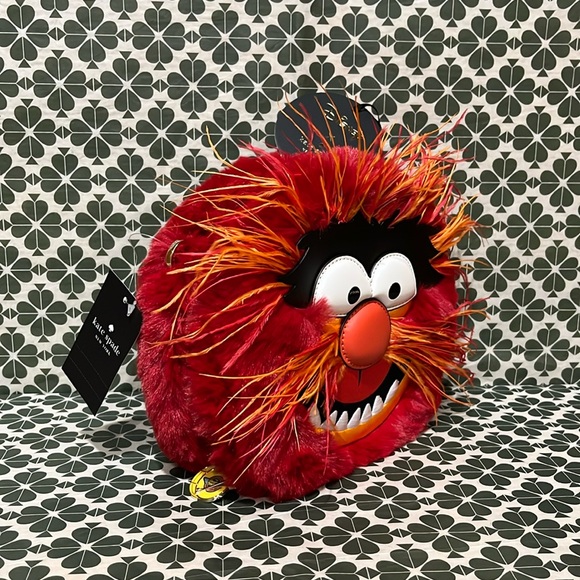 ♠️kate spade Disney X KS New York Muppets Animal Crossbody, Red Multi NWT - Picture 9 of 16